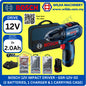 BOSCH GSR 12V-30 Professional Cordless Drill Driver (with 2 Batteries, 1 Charger & 39 Accs) - 06019G90L1 WILDA MACHINERY