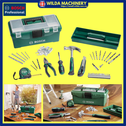 BOSCH 73pcs DIY Starter Kit With Carrying Storage Box - 2607011660