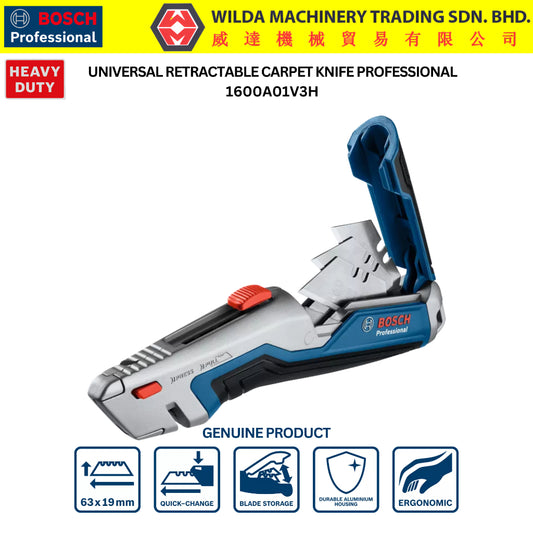 BOSCH UTILITY RETRACTABLE KNIFE | 1600A01V3H | WILDA MACHINERY