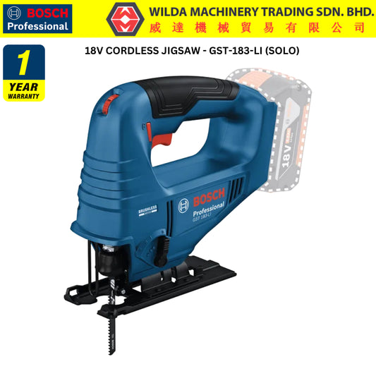 BOSCH GST 183-LI - GERGAJI BATERI / CORDLESS JIGSAW
