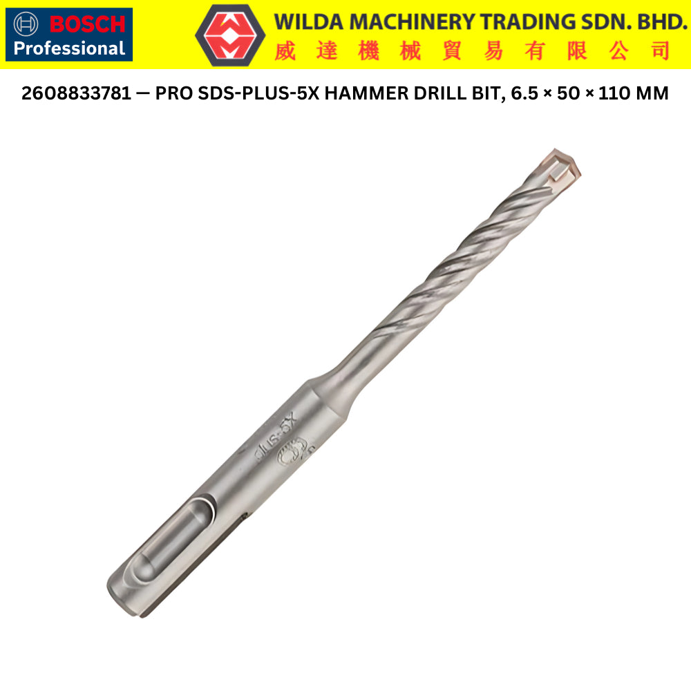 Bosch SDS-PLUS-1 / PRO SDS-PLUS-5X Concrete Drill Bits
