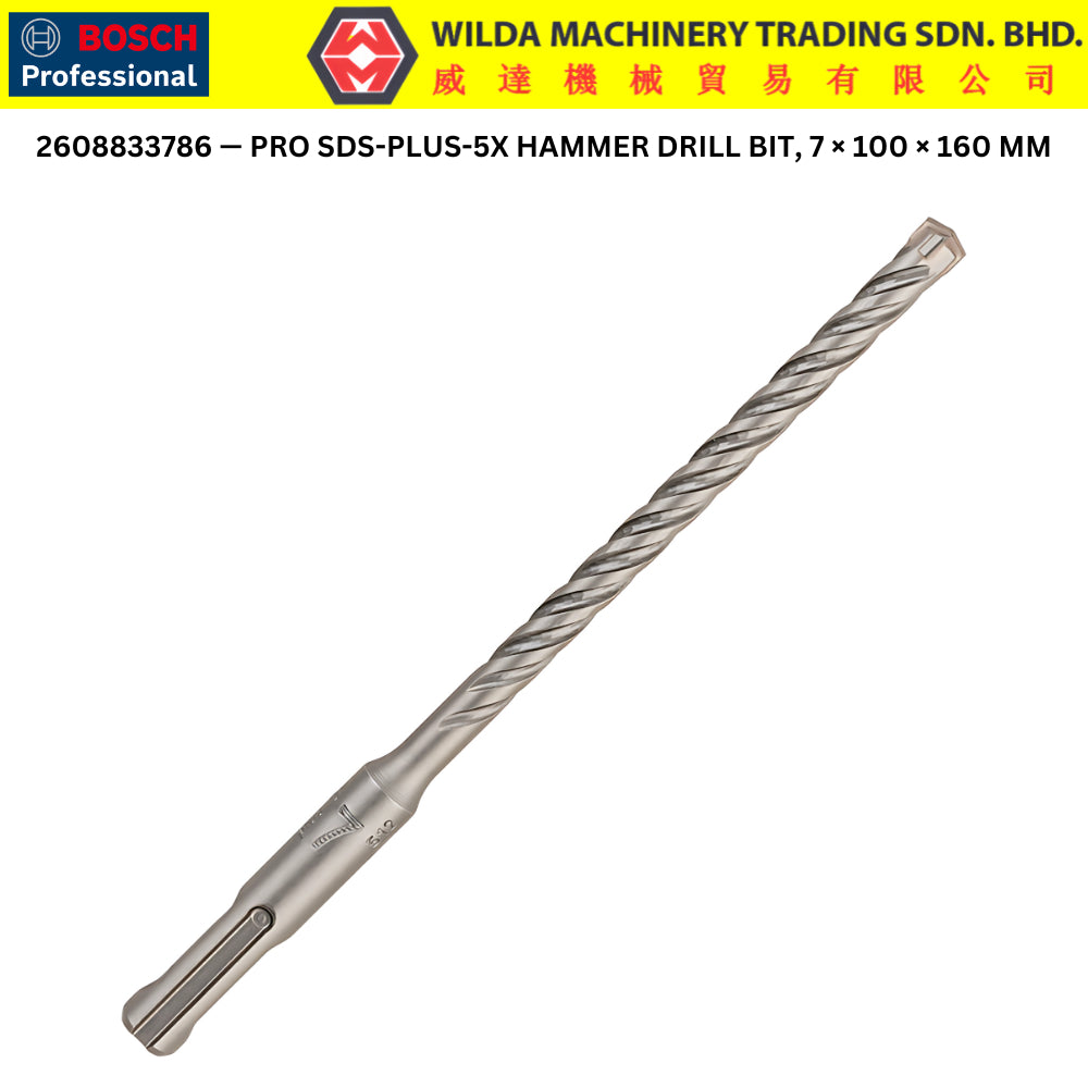 Bosch SDS-PLUS-1 / PRO SDS-PLUS-5X Concrete Drill Bits