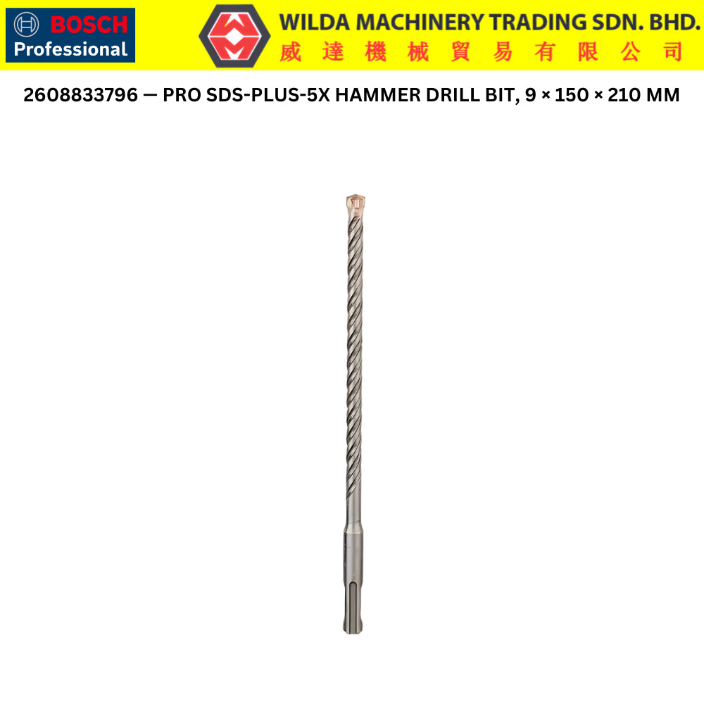 Bosch SDS-PLUS-1 / PRO SDS-PLUS-5X Concrete Drill Bits
