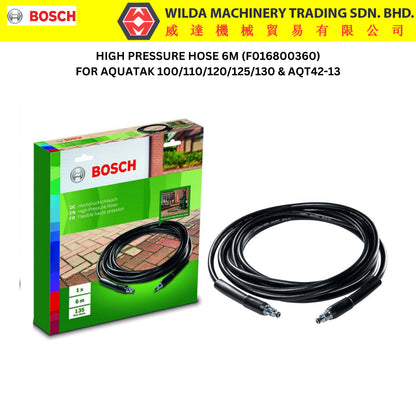 BOSCH Extension Hose 6m (130 bar)(AQT 33-11/ 37-13 PLUS/ EasyAquatak 120) - F016800361