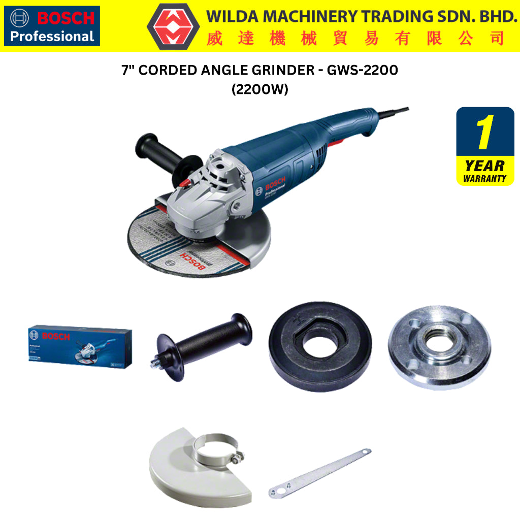 BOSCH Angle Grinder GWS700 Power Tools Woodworking Tools Machine Mesin Canai Potong Besi 06013A31L0