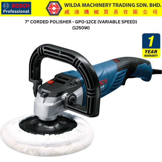 BOSCH GPO12CE GPO 12CE 1250W Professional Electric Polisher Car Polish Machine Mesin Polish Menggilap Kereta