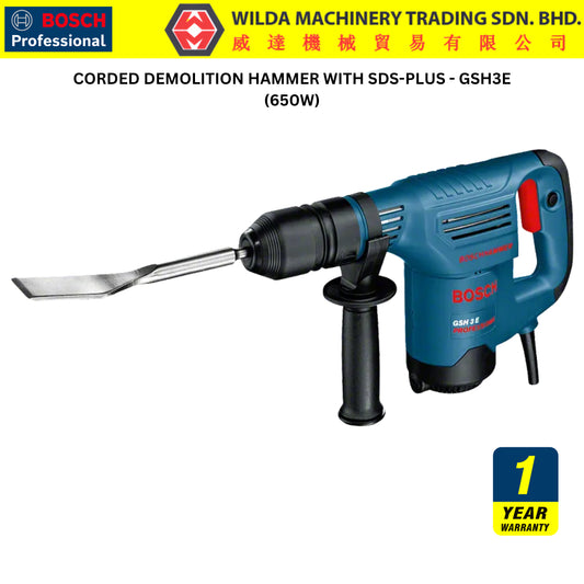 BOSCH PROFESSIONAL DEMOLITION HAMMER GSH-3-E (MADE IN GERMANY)