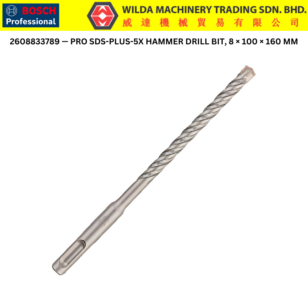 Bosch SDS-PLUS-1 / PRO SDS-PLUS-5X Concrete Drill Bits