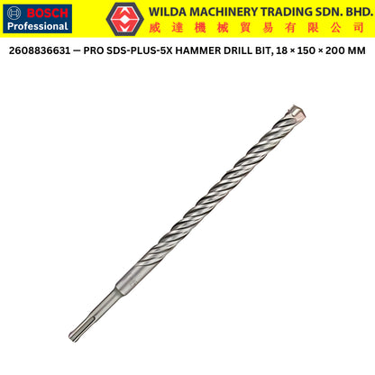 Bosch SDS-PLUS-1 / PRO SDS-PLUS-5X Concrete Drill Bits