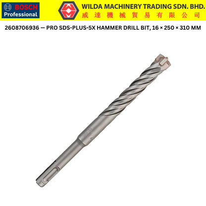 Bosch SDS-PLUS-1 / PRO SDS-PLUS-5X Concrete Drill Bits