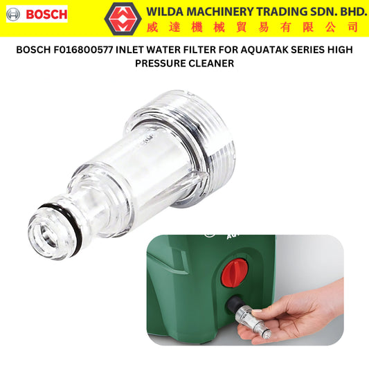 BOSCH Universal Water Filter Dispenser For Water Jet High Pressure Aquatak Connector Inlet Kit - F016800577