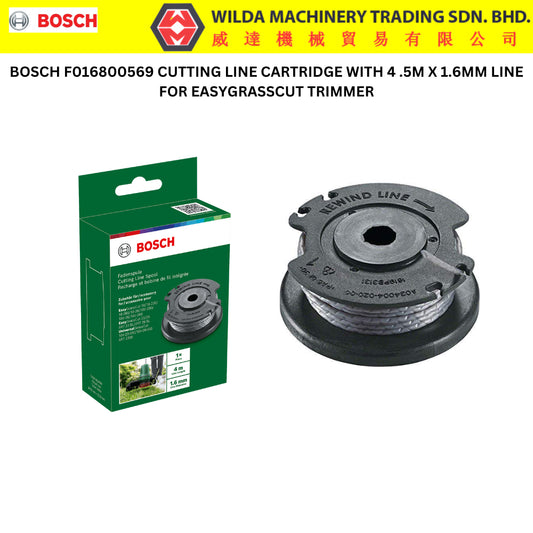 BOSCH Home & Garden Cutting Line Spool 4m (1.6mm) - F016800569