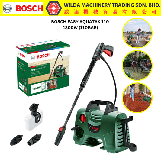 BOSCH AQUATAK 110 AQUATAK110 AQT110 AQT 110 HIGH PRESSURE CLEANER WATER JET MESIN CUCI KERETA WILDA MACHINERY CAR WASH