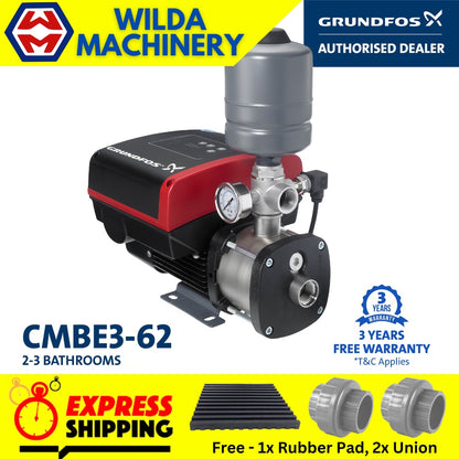Grundfos CMBE3-62 Pam Penggalak Tekanan Air Rumah